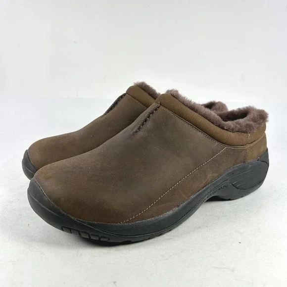 Merrell Men's J001907 Encore Chill 2 Brown Clog US 9.5 Air Cushion Lined Shoes - Picture 1 of 10